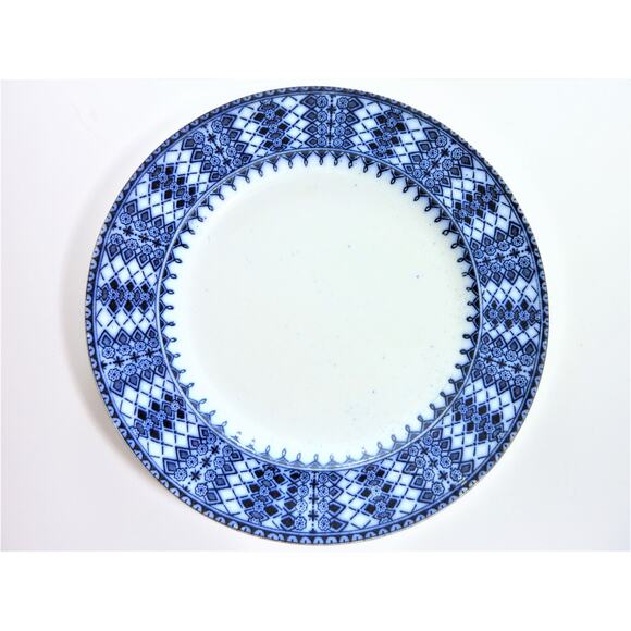 Antique Flanders Blue Flow Plate - Picture 1 of 6